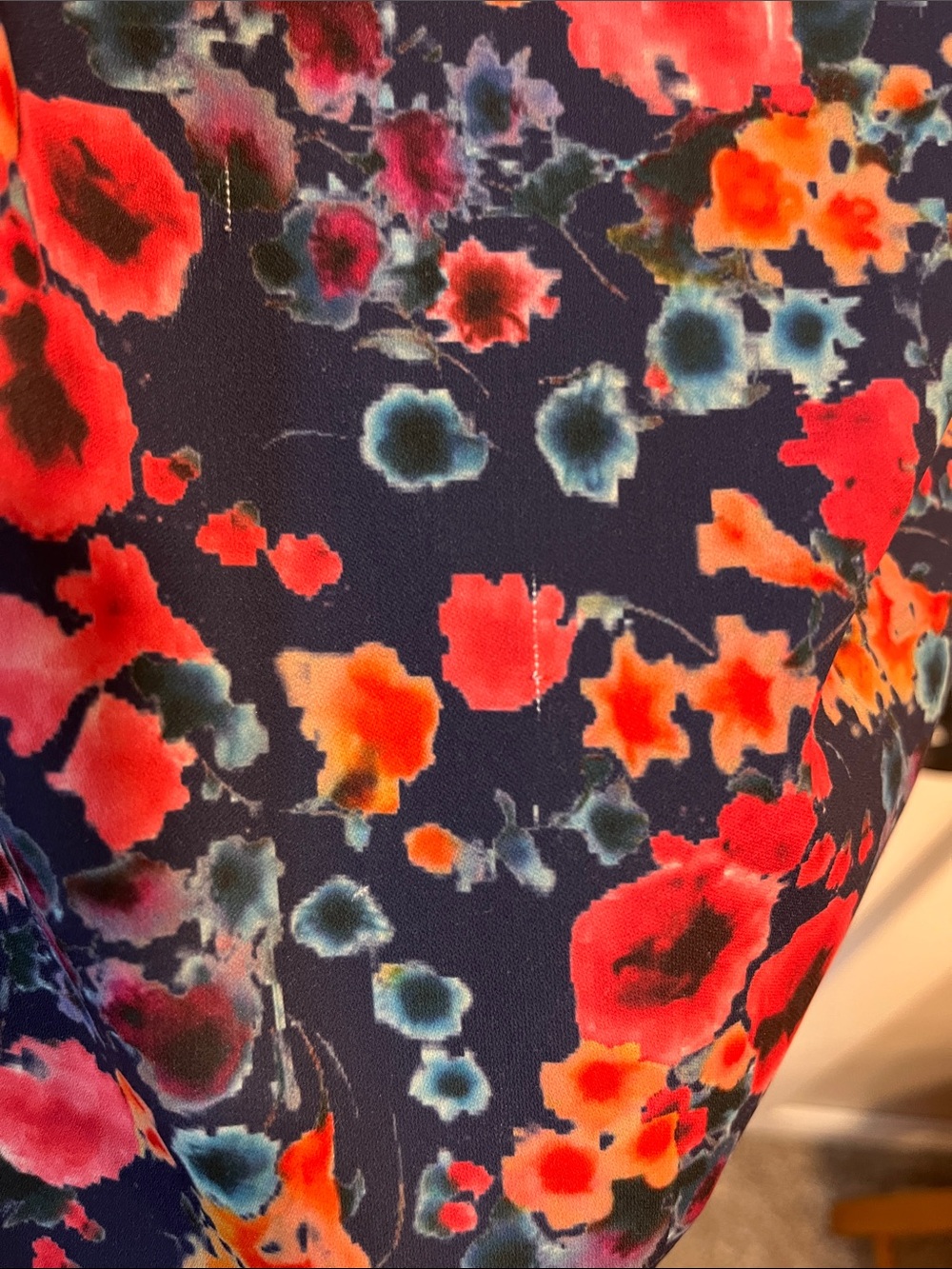 Badgley Mischka Floral Popover Sheath Dress Size 10 - Picture 8 of 14